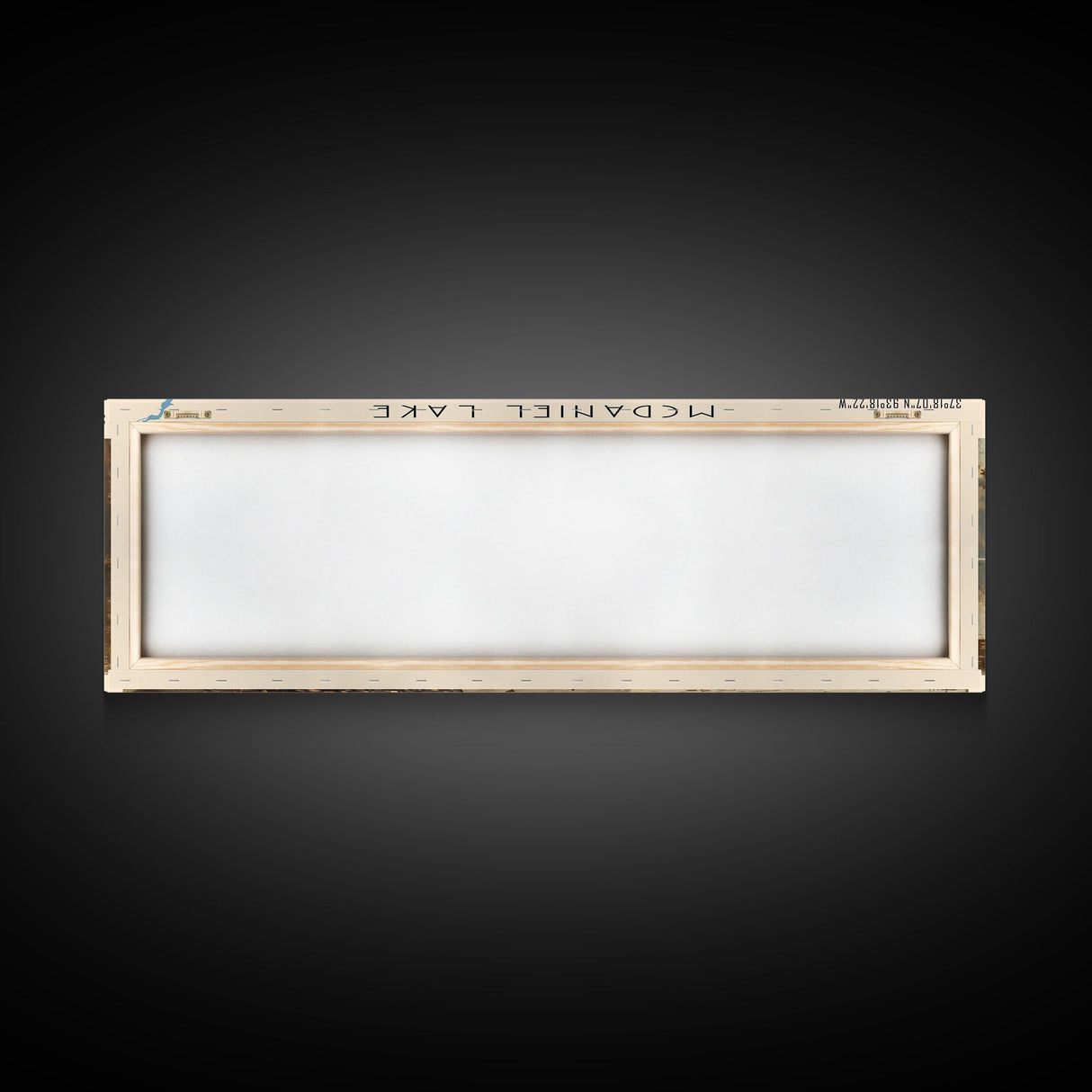 McDaniel Lake Missouri Framed Canvas Print, Lake House Decor, Panoramic Wall Art, Travel Poster, Scenic Landscape Painting, Contemporary Art