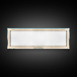 Baker Lake Washington Framed Canvas Print, Panoramic Travel Poster, Midcentury Modern Wall Art, Pop Art, Nature Living Room Art