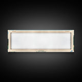 Bass Lake Indiana Framed Canvas Print, Panoramic Travel Poster, Midcentury Modern Wall Art, Pop Art, Nature Bedroom Decor, Lake House Art, Scenic Lake House