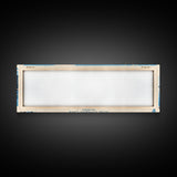 Blue Cypress Lake Florida Framed Canvas Print, Panoramic Wall Art, Midcentury Modern, Pop Art, Travel Poster, Scenic Living Room Art, Lake House Decor