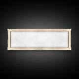 Bowman Lake Montana Framed Canvas Print, Panoramic Wall Art, Midcentury Modern, Pop Art, Travel Poster, Scenic Living Room Art, Lake House Decor