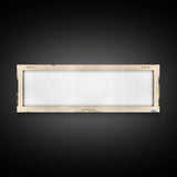 Bradley Lake Wyoming Framed Canvas Print, Midcentury Modern Panoramic Wall Art, Living Room Decor, Pop Art, Travel Poster Art