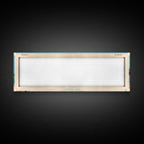 Brantley Lake New Mexico Framed Canvas Print, Midcentury Modern Panoramic Wall Art, Living Room Decor, Pop Art, Travel Poster Art, Scenic Nature Painting