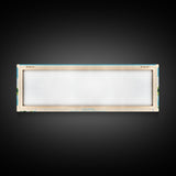 Brookville Lake Indiana Framed Canvas Print, Midcentury Modern Panoramic Wall Art, Living Room Decor, Pop Art, Travel Poster Art, Nature Painting