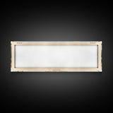 Cagles Mill Lake Indiana Framed Canvas Print, Midcentury Modern Panoramic Wall Art, Living Room Decor, Pop Art, Travel Poster Art, Scenic Nature Painting