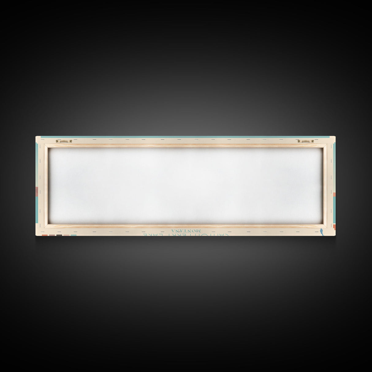 Canyon Ferry Lake Montana Framed Canvas Print, Pop Art Panoramic Travel Poster, Bedroom Decor, Midcentury Modern, Wall Art, Scenic Lake House, Nature Art