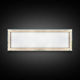 Carter Lake Nebraska Framed Canvas Print, Midcentury Modern Panoramic Wall Art, Living Room Decor, Pop Art, Travel Poster Art, Scenic Nature Painting, Lake House Decor