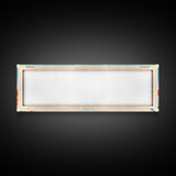 Cheney Reservoir Kansas Framed Canvas Print, Midcentury Modern Panoramic Wall Art, Living Room Decor, Pop Art, Travel Poster Art, Scenic Nature Painting, Lake House Decor