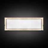 Clearwater Lake Manitoba Framed Canvas Print, Midcentury Modern Panoramic Wall Art, Living Room Decor, Pop Art, Travel Poster Art, Scenic Nature Painting, Lake House Decor