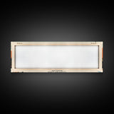 Clopper Lake Maryland Framed Canvas Print, Pop Art Panoramic Travel Poster, Midcentury Modern, Wall Art, Scenic Nature Painting, Bedroom Decor, Living Room Art