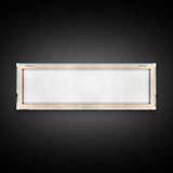 Coralville Lake Iowa Framed Canvas Print, Midcentury Modern Panoramic Wall Art, Living Room Decor, Pop Art, Travel Poster Art, Scenic Nature Painting, Lake House Decor