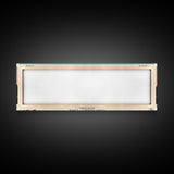 Cormorant Lake Manitoba Framed Canvas Print, Pop Art Panoramic Travel Poster, Midcentury Modern, Wall Art, Scenic Nature Painting, Bedroom Decor, Living Room Art