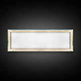 Crab Orchard Lake Illinois Framed Canvas Print, Midcentury Modern Panoramic Wall Art, Living Room Decor, Pop Art, Travel Poster Art, Scenic Nature Painting, Lake House Decor