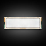 Dore Lake Saskatchewan Framed Canvas Print, Midcentury Modern Panoramic Wall Art, Living Room Decor, Pop Art, Travel Poster Art, Scenic Nature Painting