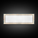 Geist Lake Indiana Framed Canvas Print, Panoramic Art, Midcentury Modern, Pop Art, Living Room Decor, Travel Poster, Nature Art, Wall Art