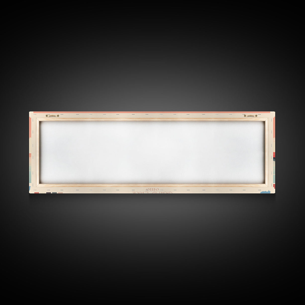 Grand Lake St. Marys Ohio Framed Canvas Print, Panoramic Art, Midcentury Modern, Pop Art, Bedroom Decor, Travel Poster, Lake House Art, Wall Art