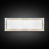 Hoopes Reservoir Delaware Framed Canvas Print, Panoramic Wall Art, Midcentury Modern, Pop Art, Lake House Art, Travel Poster, Bedroom Decor