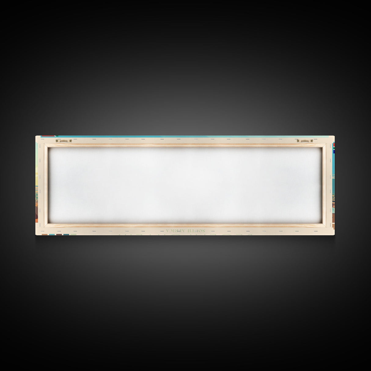 Bloemfontein, South Africa Panoramic Travel Poster Canvas Print, Bloemfontein, South Africa Painting, South Africa Art, Bloemfontein Panoramic Travel Art, Travel Painting