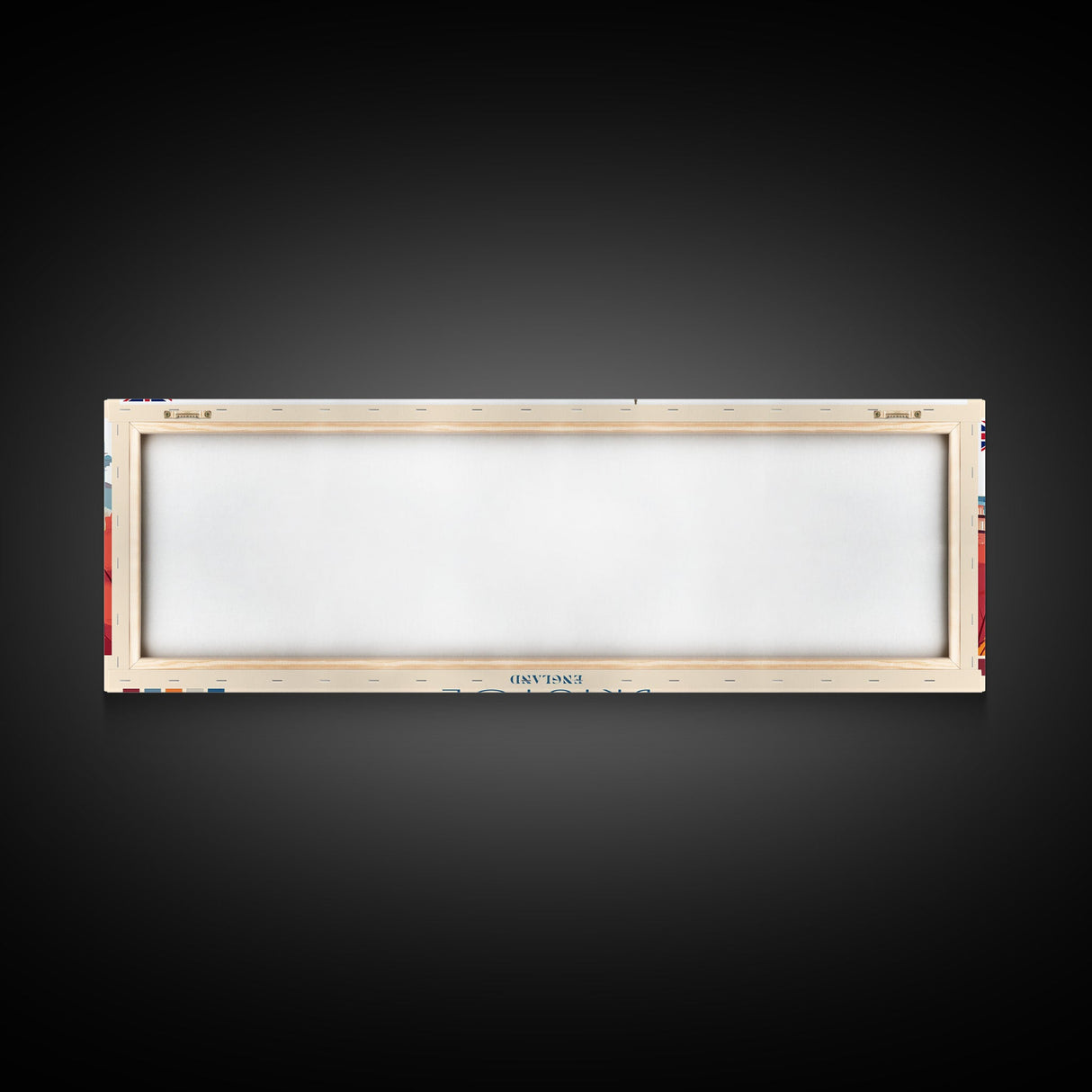 Bristol, England Panoramic Travel Poster Canvas Print, Bristol, England Painting, England Art, Bristol Panoramic Travel Art, Travel Painting