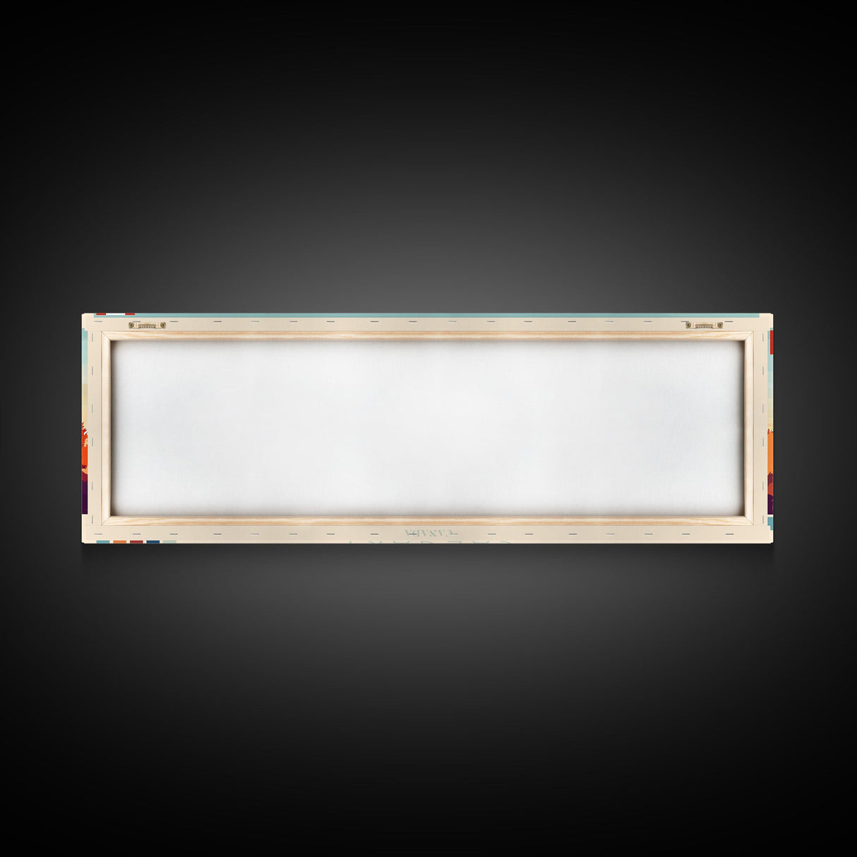 Calgary, Canada Panoramic Travel Poster Canvas Print, Calgary, Canada Painting, Canada Art, Calgary Travel Art, Living Room Painting