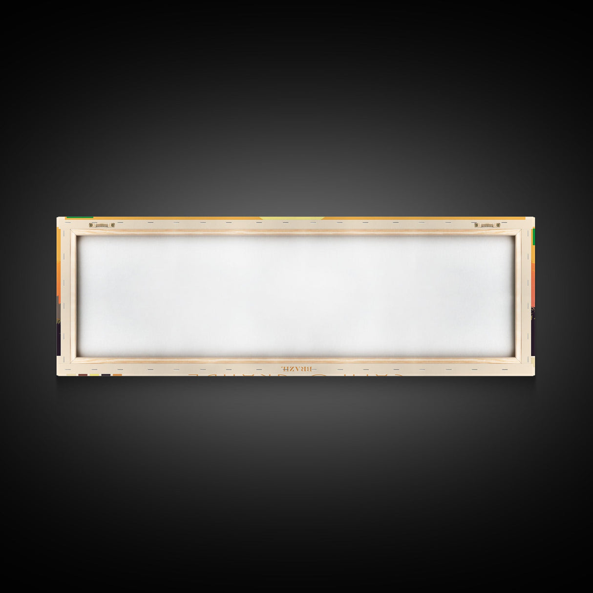 Campo Grande, Brazil Panoramic Travel Poster Canvas Print, Campo Grande, Brazil Painting, Brazil Art, Campo Grande Panoramic Travel Art, Travel Painting