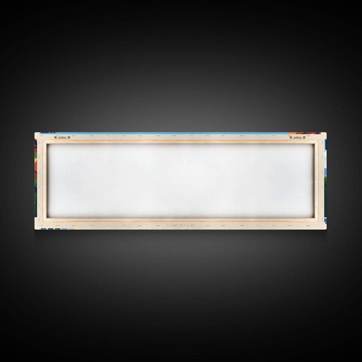 Canberra, Australia Panoramic Travel Poster Canvas Print, Canberra, Australia Painting, Australia Art, Canberra Travel Art, Guest Room Painting