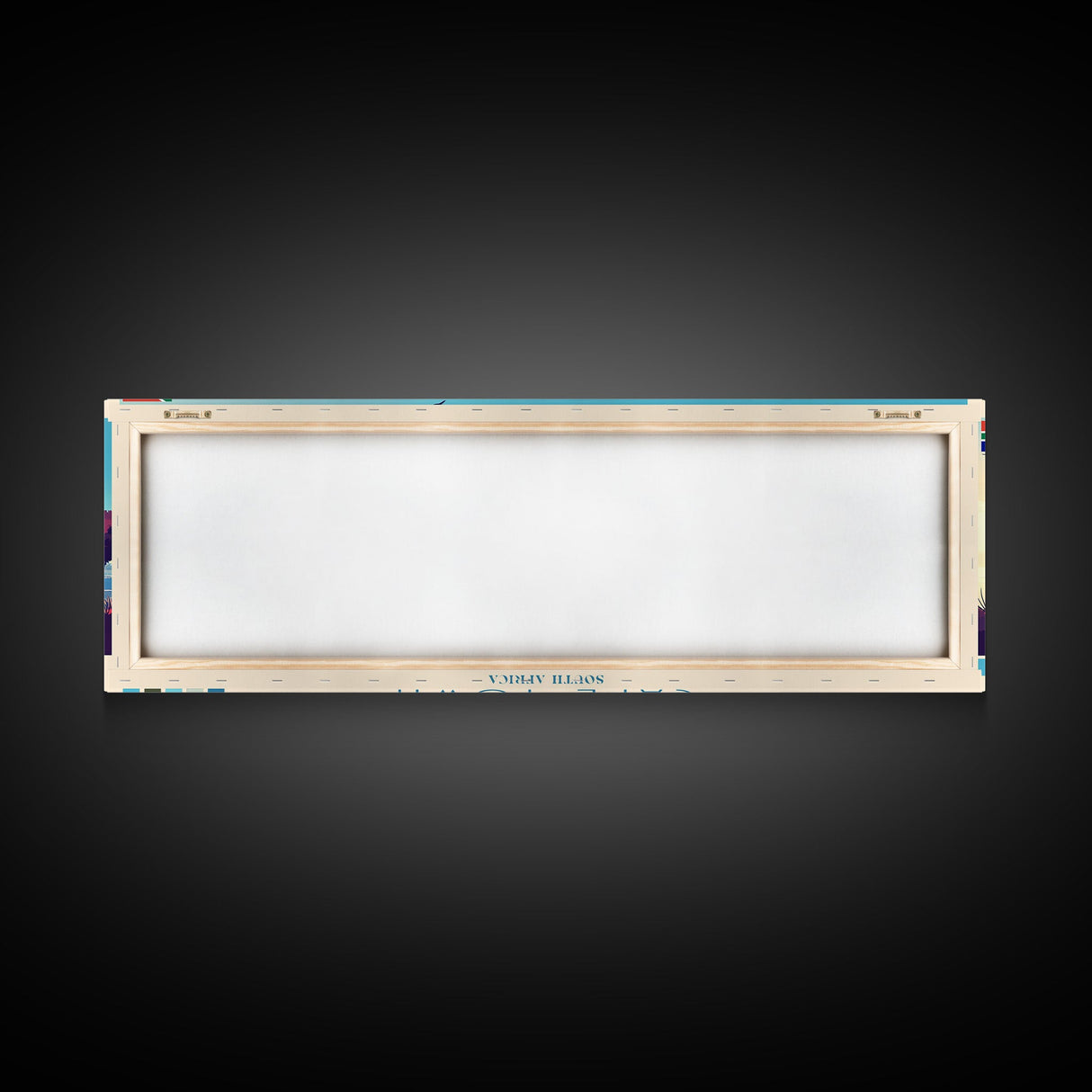 Cape Town, South Africa Panoramic Travel Poster Canvas Print, Cape Town, South Africa Painting, South Africa Art, Cape Town Travel Art, Guest Room Painting