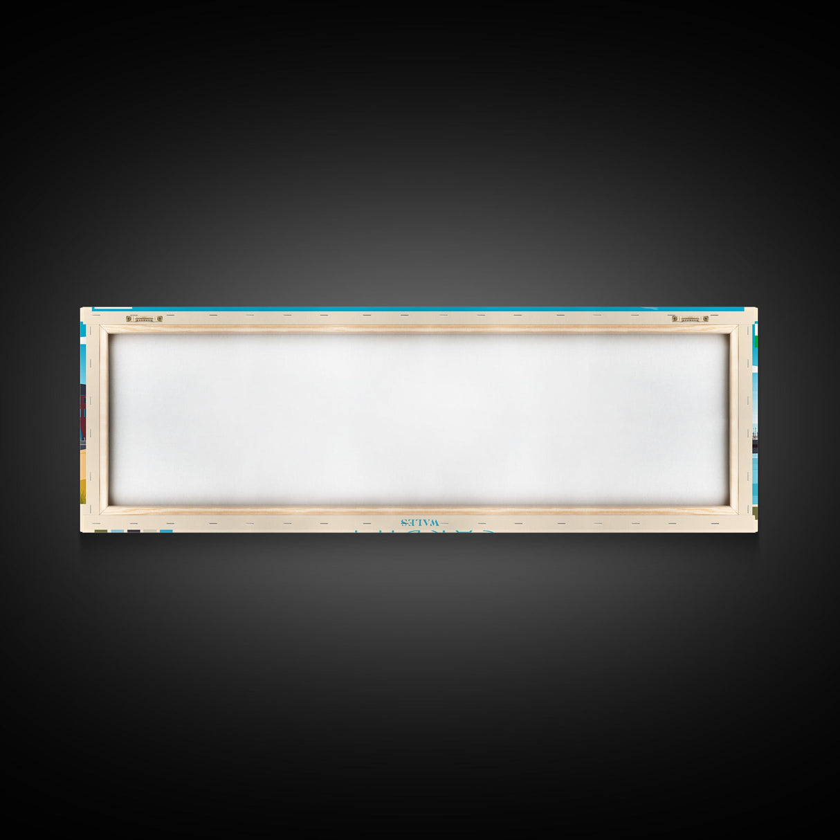 Cardiff, Wales Travel Poster Panoramic Canvas Print, Cardiff, Wales Painting, Wales Art, Cardiff Travel Art, Guest Room Painting