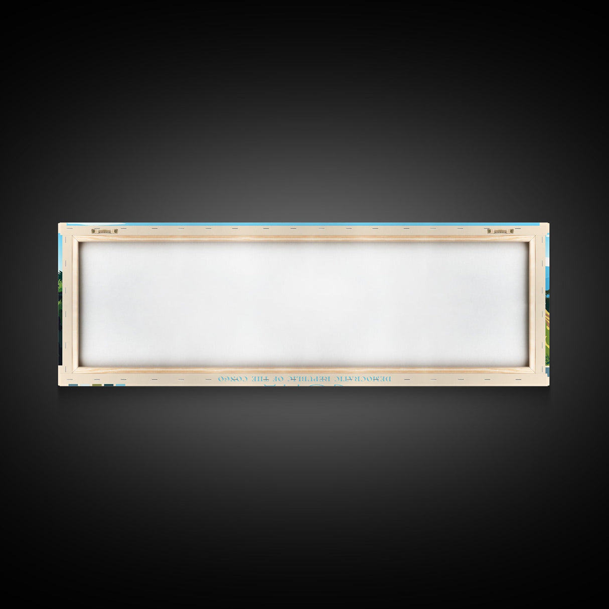 Goma, Congo Travel Poster Panoramic Canvas Print, Goma, Congo Painting, Congo Art, Goma Travel Art, Guest Room Painting