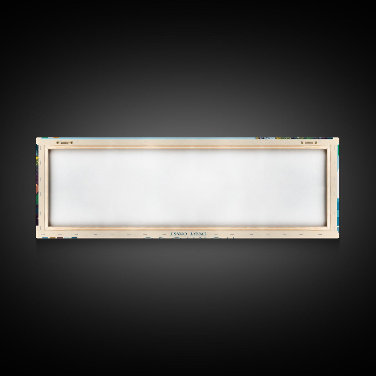 Korhogo, Ivory Coast Panoramic Travel Poster Canvas Print, Korhogo, Ivory Coast Painting, Ivory Coast Art, Korhogo Travel Art, Living Room Painting