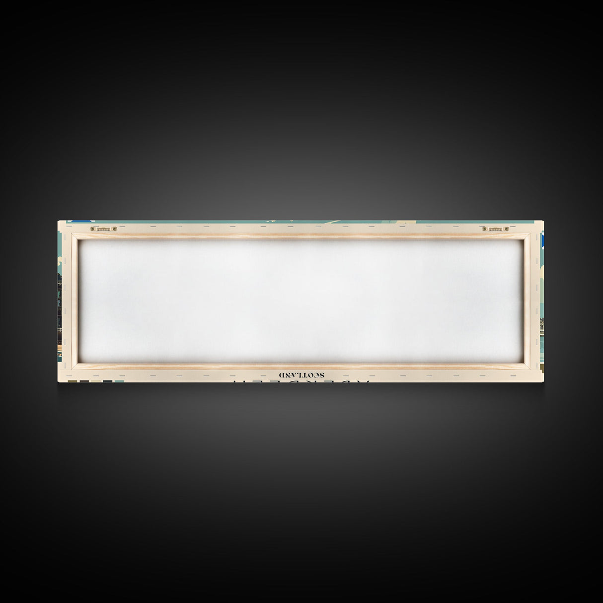 Aberdeen, Scotland Panoramic Canvas Print, Aberdeen, Scotland Painting, Scotland Art, Aberdeen Travel Poster, Travel Art, Vacation Gift