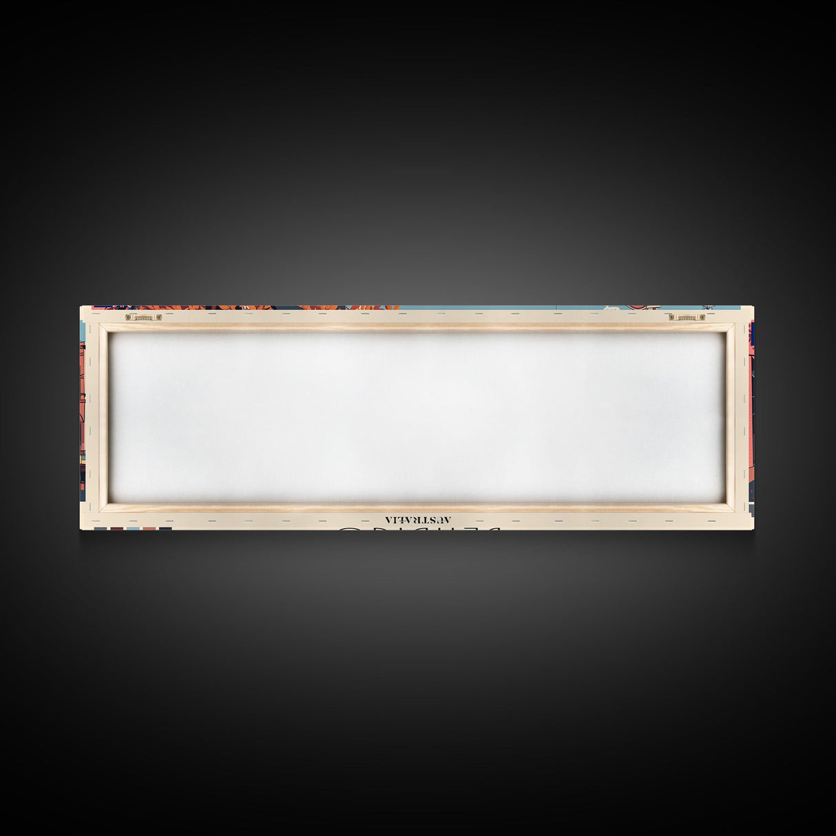 Bendigo, Australia Panoramic Canvas Print, Bendigo, Australia Painting, Australia Art, Bendigo Travel Poster, Travel Art, Guest Room Painting