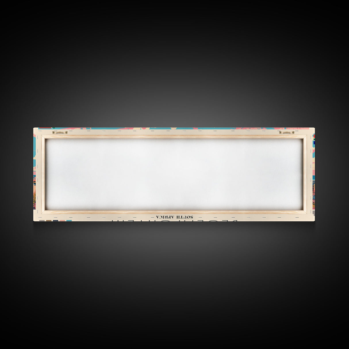 Bloemfontein, South Africa Panoramic Canvas Print, Bloemfontein, South Africa Painting, South Africa Art, Bloemfontein Travel Poster, Travel Art, Guest Room Painting