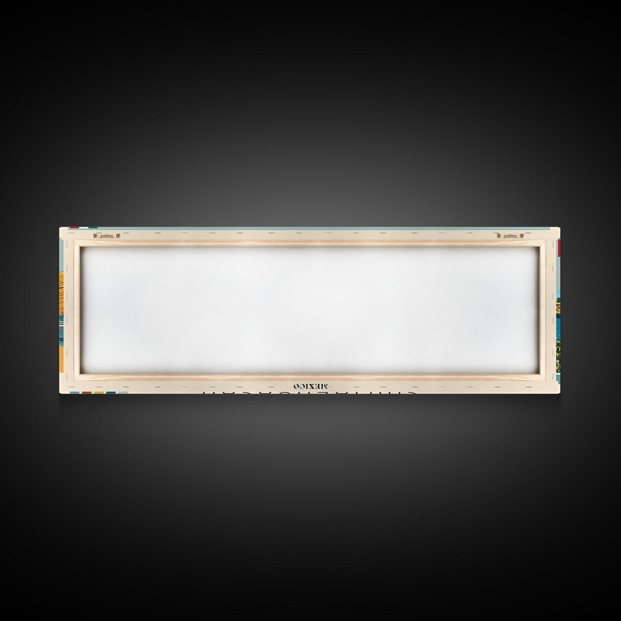 Chimalhuacan, Mexico Panoramic Canvas Print, Chimalhuacan, Mexico Painting, Mexico Art, Chimalhuacan Travel Poster, Travel Art, Living Room Painting