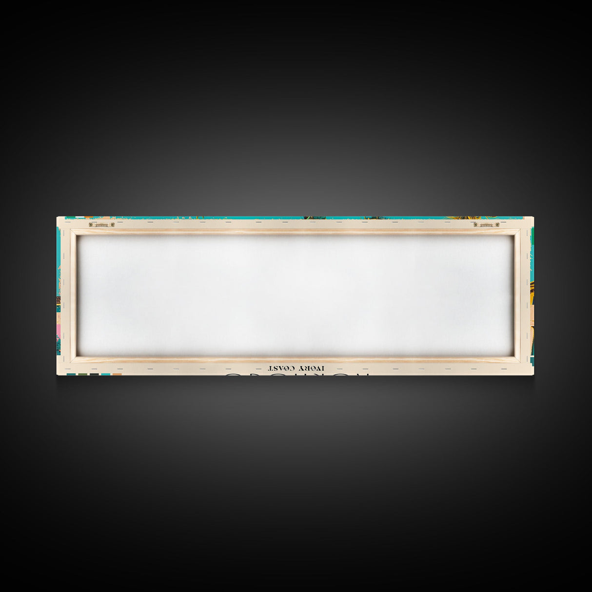 Korhogo, Ivory Coast Panoramic Canvas Print, Korhogo, Ivory Coast Painting, Ivory Coast Art, Korhogo Travel Poster, Travel Art, Vacation Gift