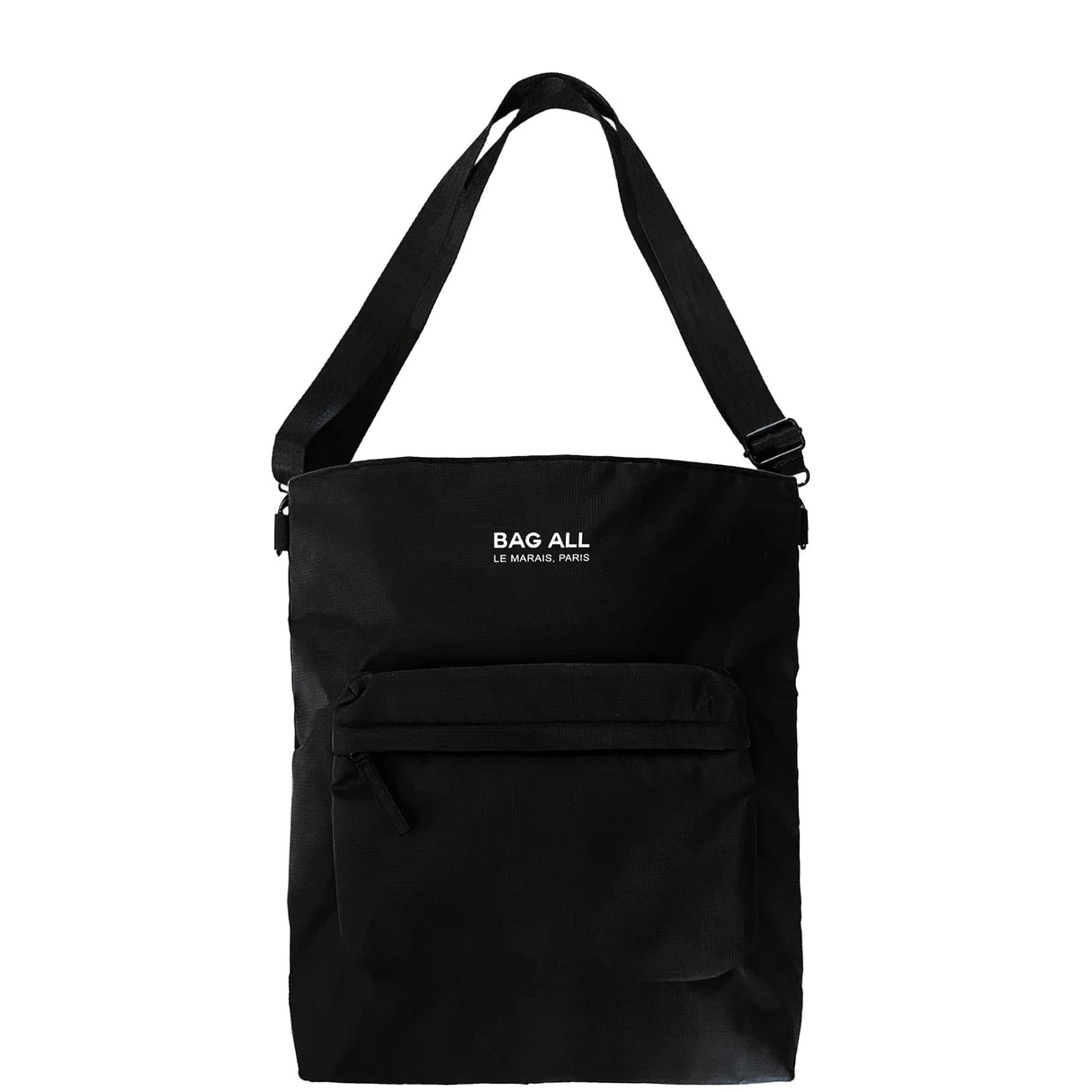 City Backpack/Tote, Padded, Recycled Nylon, Black