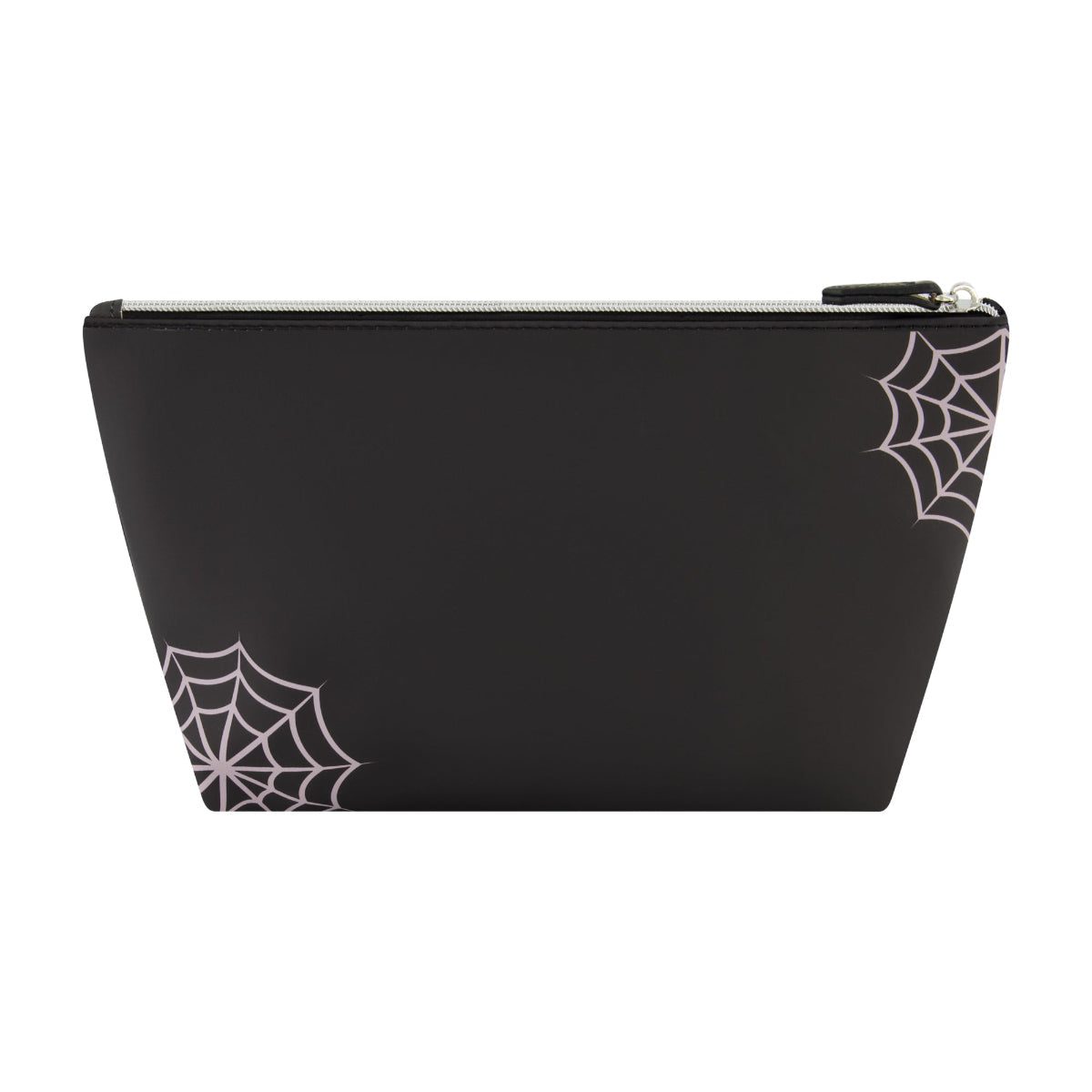 Beetlejuice Logo Spiderweb Black Cosmetic Bag