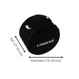 Round Lingerie Case, Black