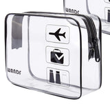 TSA Approved Clear Travel Toiletry Bag by WandF