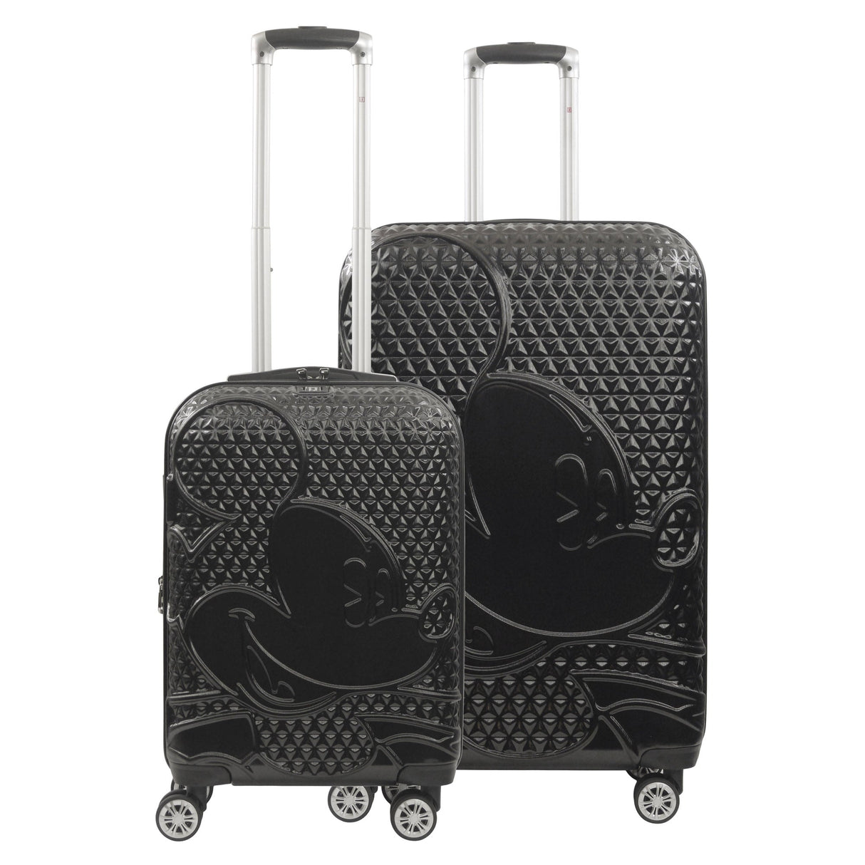 Disney Mickey Mouse Rolling Suitcases 2 Piece Set Black