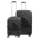 Disney Mickey Mouse Rolling Suitcases 2 Piece Set Black