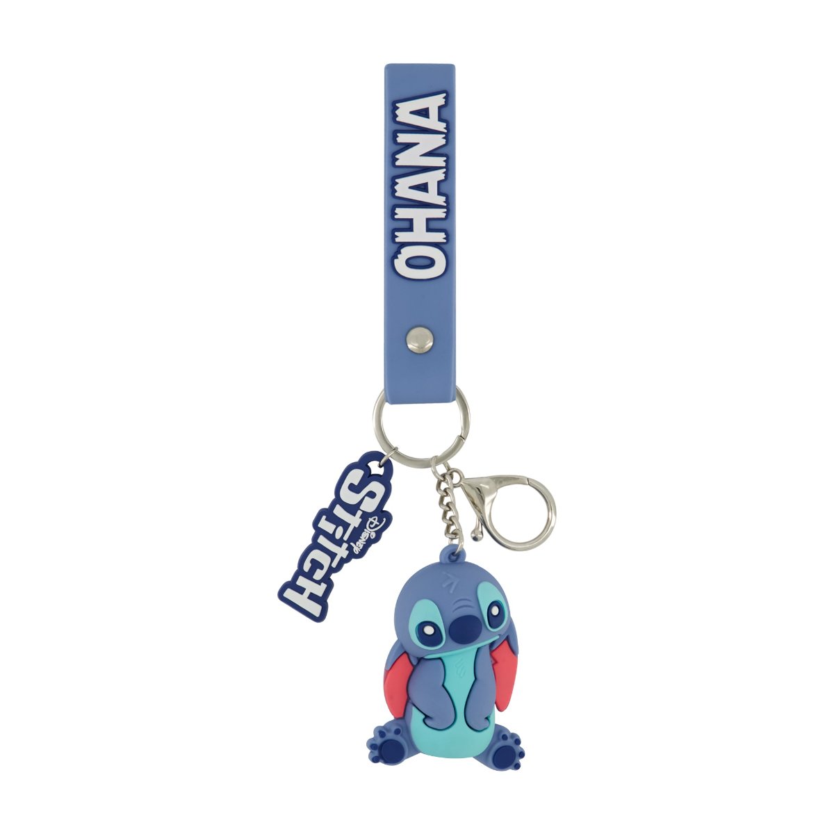 Disney Stitch Charm Lanyard Keychain Set