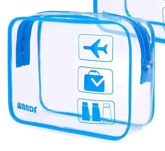 TSA Approved Clear Travel Toiletry Bag by WandF