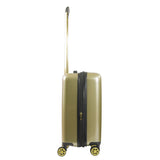 Equipaje giratorio rígido expandible Ful Groove de 22", dorado
