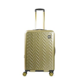 Equipaje giratorio rígido expandible Ful Groove de 27", dorado