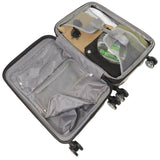 Equipaje giratorio rígido extensible Ful Velocity de 27 pulgadas, plateado
