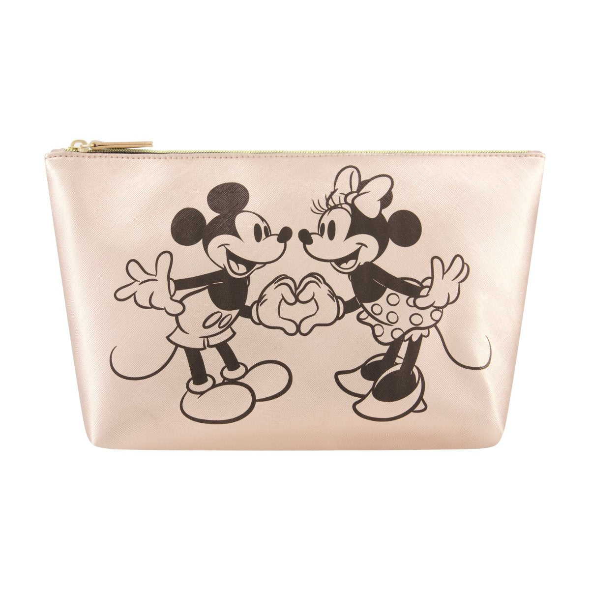 Disney Mickey & Minnie Hand in Hand Trapezoid Cosmetic Bag