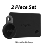 Colors Chipolo CARD + LOOP Bundle – Rechargeable Bluetooth Trackers (Wallet & Item Finder for iPhone & Android)