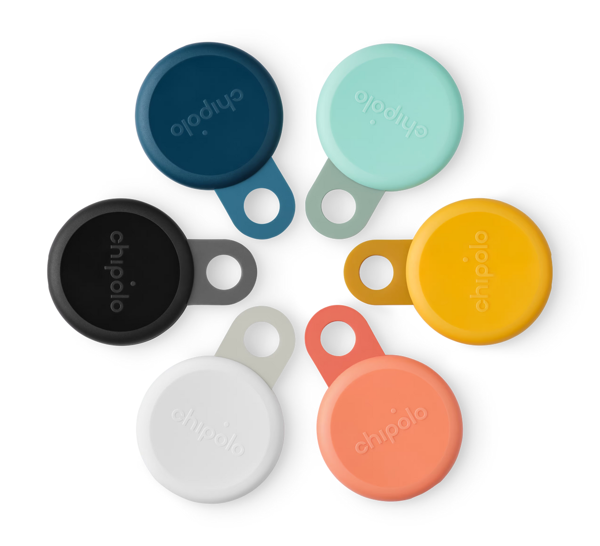 Colors Chipolo CARD + LOOP Bundle – Rechargeable Bluetooth Trackers (Wallet & Item Finder for iPhone & Android)