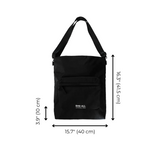 City Backpack/Tote, Padded, Recycled Nylon, Black